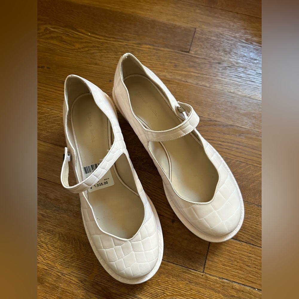 Simone Rocha ballet flats with clear heel. Size 40. Worn once. Perfect condition